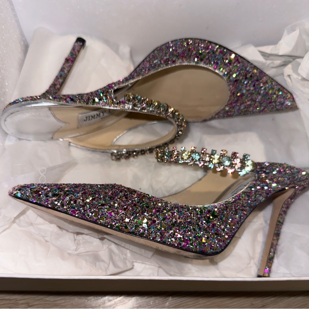 Jimmy choo multicolor glitter bing heels - Picture 11 of 11